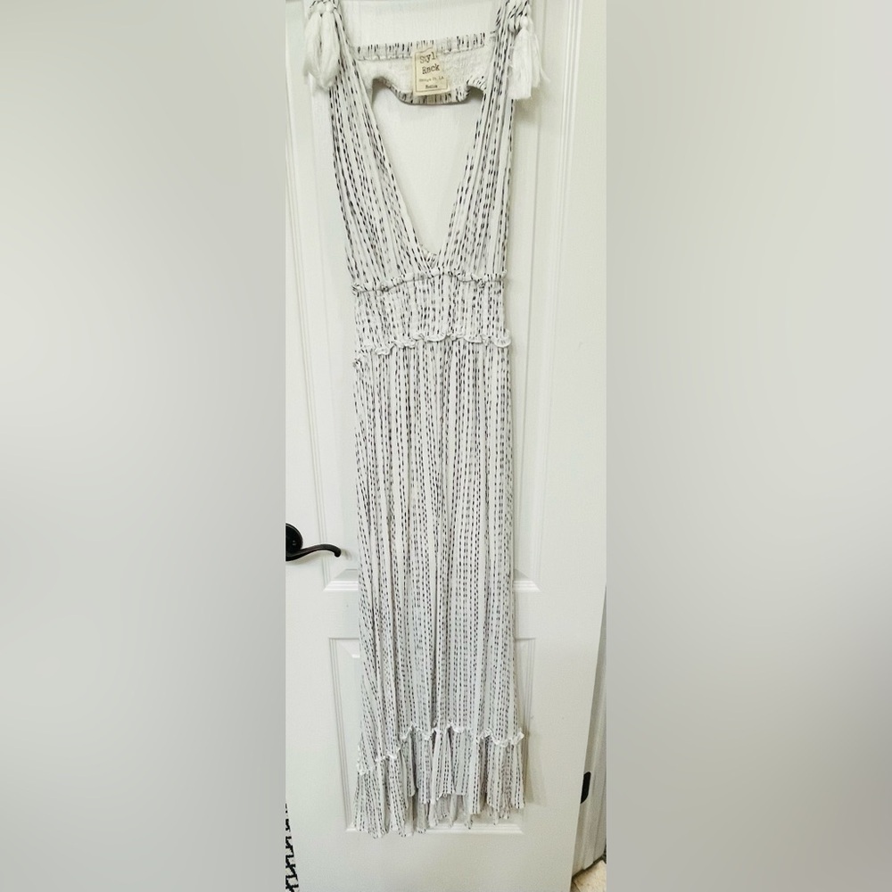 Style Rack Chic White and Black Maxi Dress